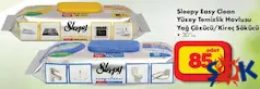 SLEEPY EASY CLEAN YÜZEY TEMİZLİK HAVLUSU YAĞ ÇÖZÜCÜ/KİREÇ SÖKÜCÜ 30'LU